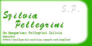 szilvia pellegrini business card